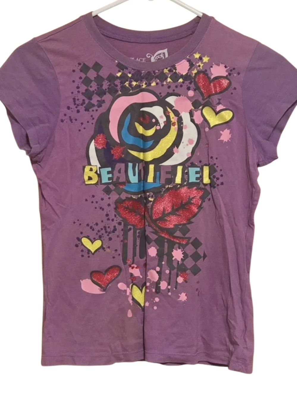 THE CHILDREN PLACE PURPLE WITH FLOWER GIRL TOP